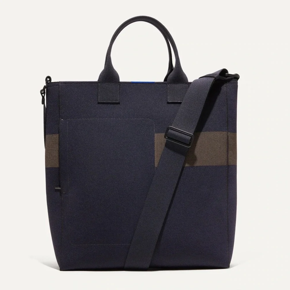 RARE Rothy's Carryall Tote in Navy / Greige color - Laptop work bag - Picture 2 of 5